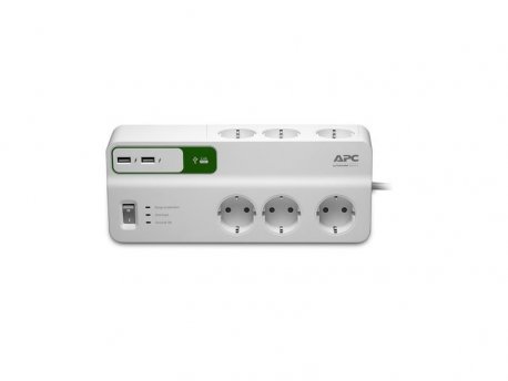 APC PM6U-GR Essential Surge arrest, 6 utičnica, USB