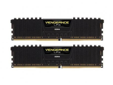CORSAIR RAM DIMM DDR4 8GB (2x4GB) 2400Mhz CL16 Vengeance LPX, crni