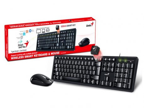 GENIUS Smart KM-8200 tastatura + miš, BLK,USB,SER