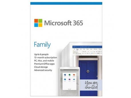MICROSOFT 365 Family English Sub 1YR CEE Only Mdls P6 (6GQ-01191)