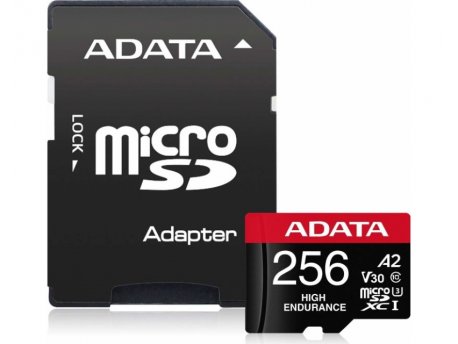 ADATA UHS-I U3 MicroSDXC 256GB V30S class 10 + adapter AUSDX256GUI3V30SHA2-RA1