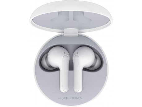 LG HBS-FN6W Tone Free, Bluetooth Wireless Stereo Earbuds, Meridian Audio, UVnano, White
