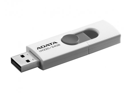ADATA 64GB 2.0 AUV220-64G-RWHGY belo sivi
