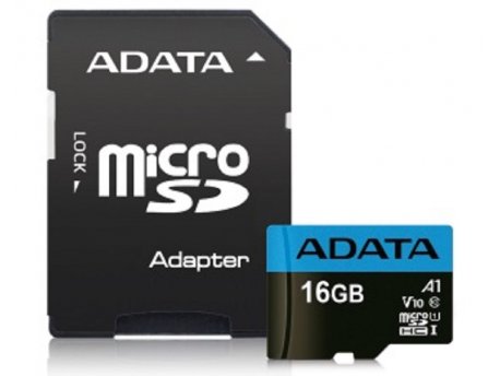 ADATA UHS-I MicroSDHC 16GB class 10 + adapter AUSDH16GUICL10A1-RA1