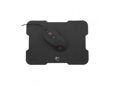 WHITE SHARK Mouse + Pad GMP-1901 BLACK FOOT