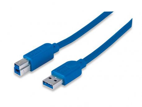 MANHATTAN Kabl USB 3.0 A Muški /B Muški, 2m, plavi