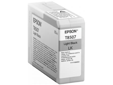 EPSON T850700 UltraChrome HD Light Black Ink Cartridge (80 ml)