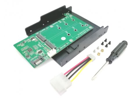 MAIWO Adapter interni 2xM.2 SSD to SATA , 3.5'' tray design KT022B