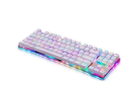 MOTOSPEED KS87S bela mehanička tastatura plavi prekidač