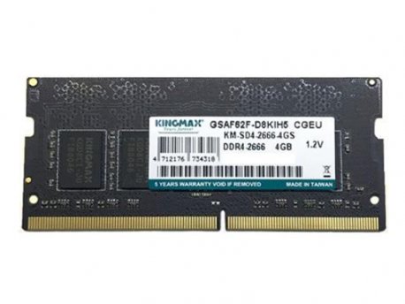 KINGMAX 8GB SODIMM DDR4, 2666MHzm, KM-SD4-2666-8GS