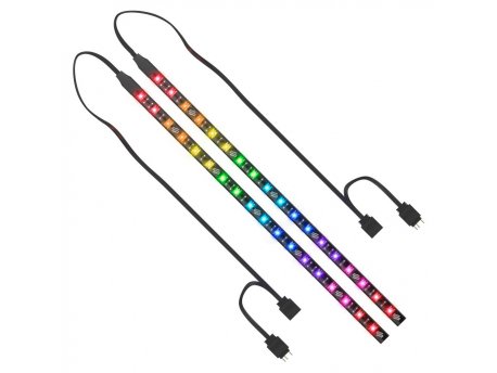 Silentium ARGB traka Aurora 2 komada crna
