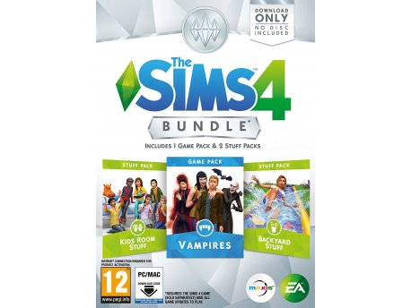ELECTRONIC ARTS The Sims 4 Bundle Pack 7 Kids Room Stuff + Vampires + Backyard Stuff (Code in a Box)