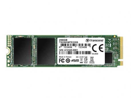 TRANSCEND 256GB M.2 PCIe 3.0 x4, TS256GMTE220S
