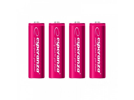 ESPERANZA EZA104R PUNJIVE BATERIJE AA 2000MAH 4 KOM CRVENE