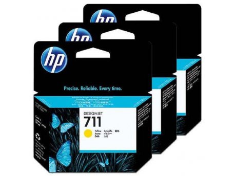 HP No.711 3pcs Yellow (CZ136A)