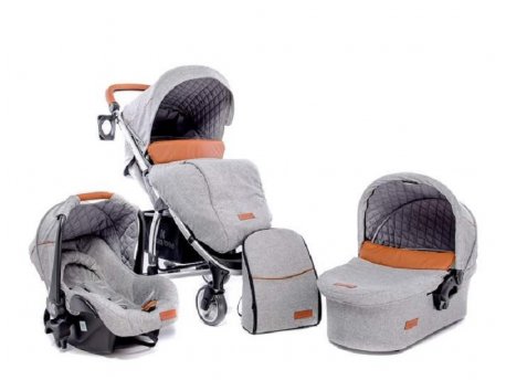 KikkaBoo KOLICA MADRID GRAY ALL IN ONE