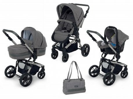 FOPPAPEDRETTI KOLICA SET MODULAR iWOOD - ELITE GREY