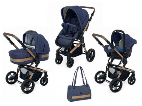 FOPPAPEDRETTI KOLICA SET MODULAR iWOOD - ACTIVE JEANS