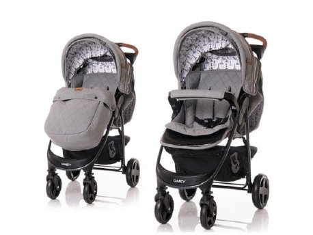 LORELLI BERTONI KOLICA DAISY SA NAVLAKOM - DARK GREY LIGHTHOUSE