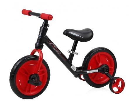 LORELLI BERTONI BICIKL BALANCE BIKE ENERGY 2 in1 BLACK&RED