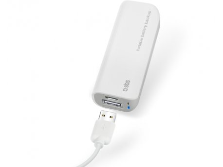 SBS Prenosni punjač USB 3.000mAh beli TEBB30001UW