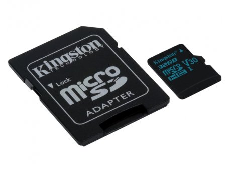 KINGSTON UHS-I U3 MicroSDHC 32GB V30+ Adapter SDCG2/32GB