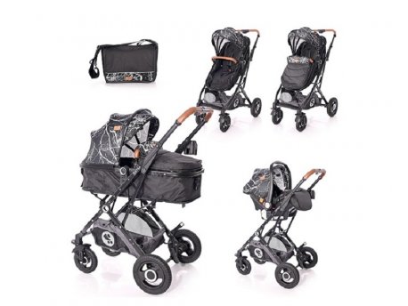 LORELLI BERTONI KOLICA SENA SET BLACK MARBLE