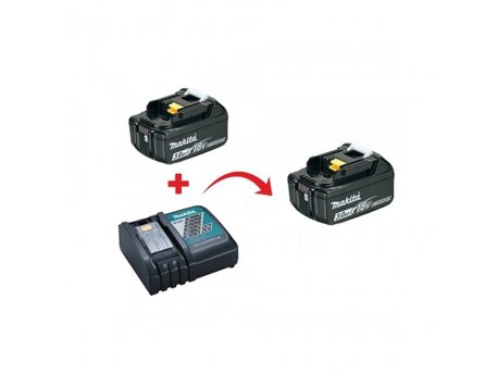 MAKITA SET 7 BL1830B 2 x 3Ah + DC18RC brzi punjac 18 V