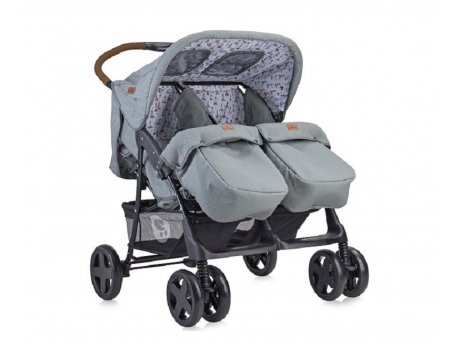 LORELLI BERTONI KOLICA TWIN DARK GREY LIGHTHOUSE (2020) + TORBA