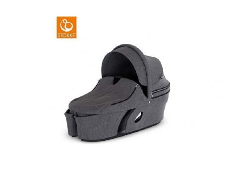 STOKKE STOKKE XPLORY CARRY COT BLACK MELANGE