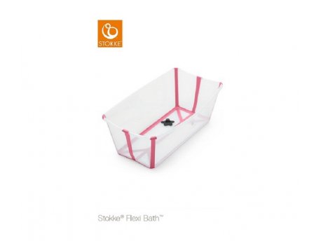 STOKKE FLEXI BATH TRANSPARENT PINK