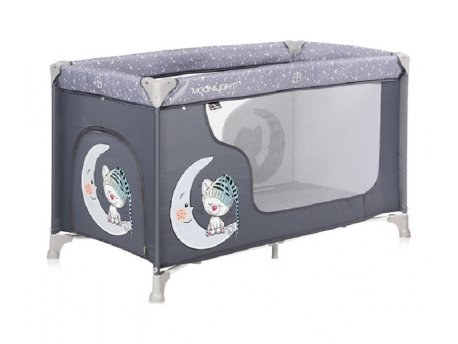 LORELLI BERTONI PRENOSIVI KREVETAC MOONLIGHT 1 NIVO - GREY CUTE MOON
