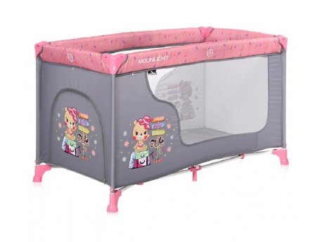 LORELLI BERTONI PRENOSIVI KREVETAC MOONLIGHT 1 NIVO - PINK TRAVELLING