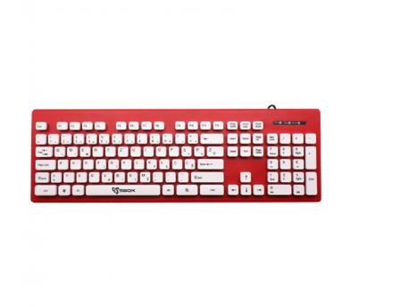 S BOX Žična tastatura K-16R (Crvena)