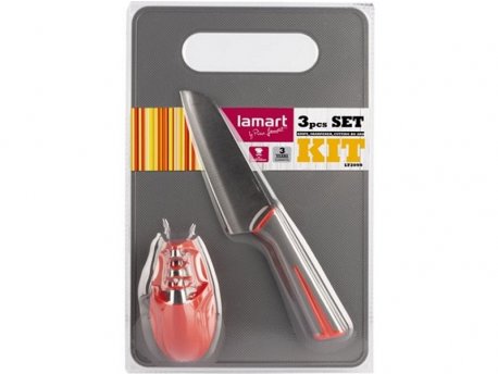 LAMART LT2099 Set noževa, oštrač i daska za sečenje