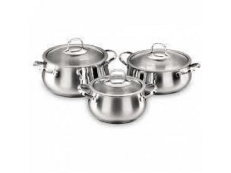 KORKMAZ Set Mona 6pcs Inox (A1627)