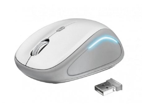 TRUST YVI FX WIRELESS MOUSE WHITE (22335)
