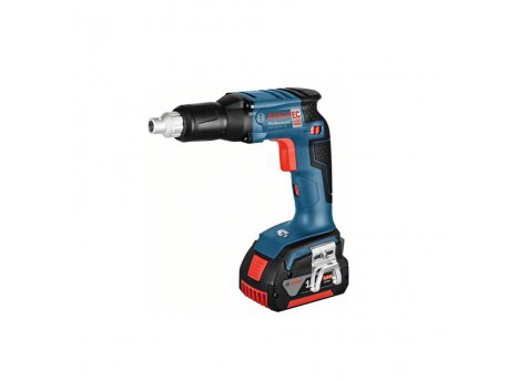 BOSCH plavi alat GSR 18V-EC TE akumulatorski odvrtač za suvu gradnju sa 2x5,0 Ah Li-Ion baterijama u L-Boxx koferu
