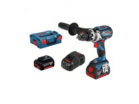 BOSCH plavi alat GSB 18V-110 C vibraciona bušilica - odvrtač; 2x5,0Ah; L-Boxx (06019G030D)