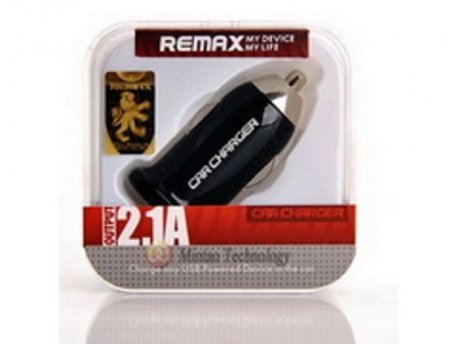 REMAX Auto punjac 1x USB 2.1A crni
