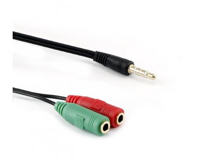 S BOX Kabl Audio 2x3,5 mm F / 1 x3,5 mm M, 0,2 m