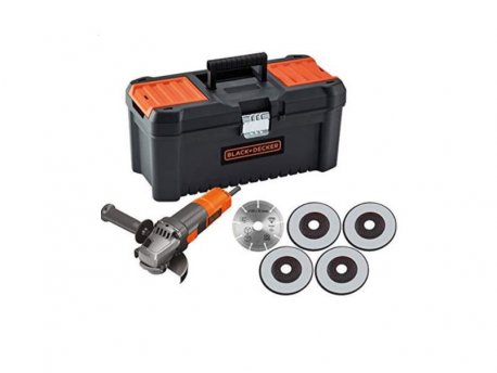 BLACK&DECKER BEG220KA5  ugaona brusilica 900W, ploča 125 mm + 5 ploča