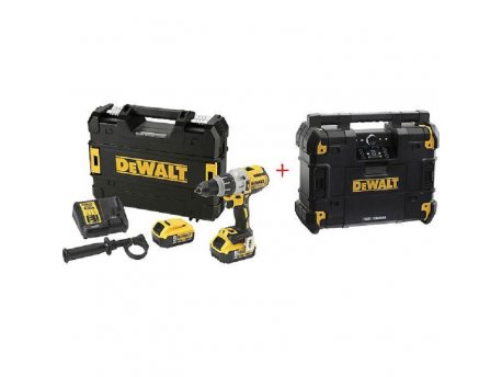 DeWALT DCD996P2R Akumulatorska udarna bušilica-odvrtač bez četkica  2x5.0Ah + radio punjač