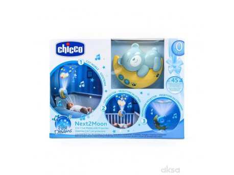 CHICCO Muzički projektor Next2Moon, plavi