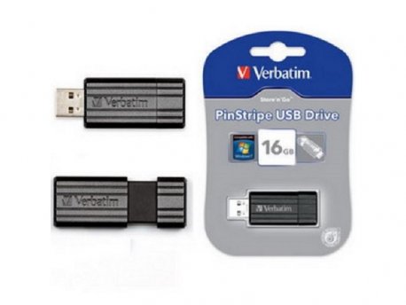 VERBATIM 16GB Pinstripe Crni 49063