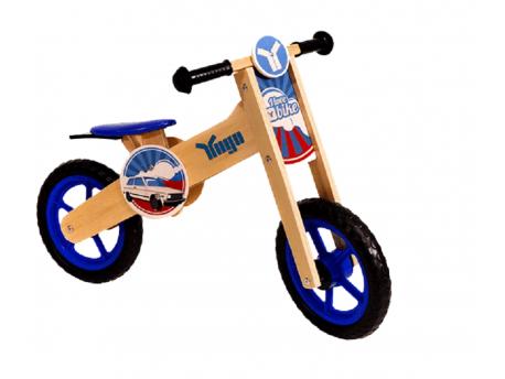 YUGO Wooden Balance Bike Blue