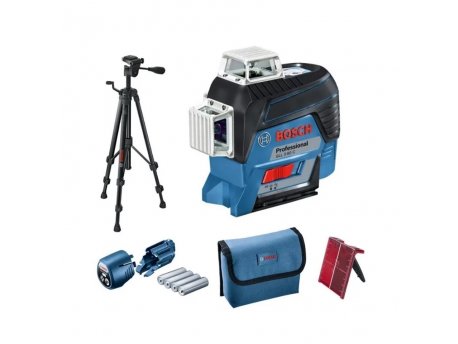 BOSCH plavi alat GLL 3-80 linijski laser 3x360° 80m domet + BT 150 stativ