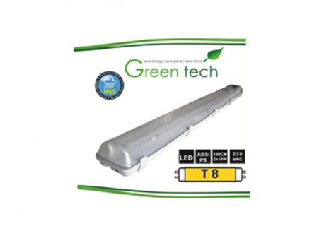 GREENTECH SVETILJKA VODONEPROPUSNA 2x9W  WP-600-2x9 ZA LED CEVI IP65