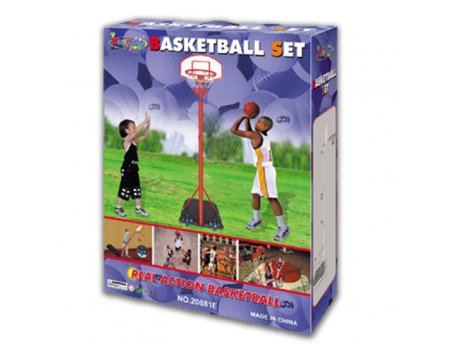 KING SPORT Koš sa postoljem beli