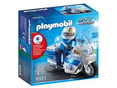 PLAYMOBIL City Action - Policija: Motor sa LED svetlom